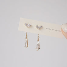 Load image into Gallery viewer, Tassel Crystal Stud Earrings for Women
