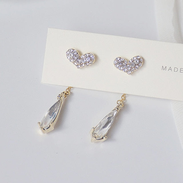 Tassel Crystal Stud Earrings for Women