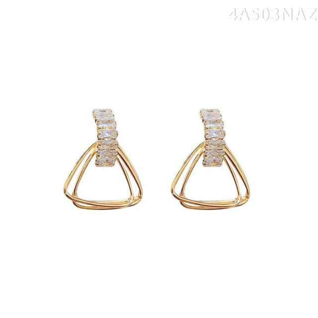 Triangle Alloy Earrings