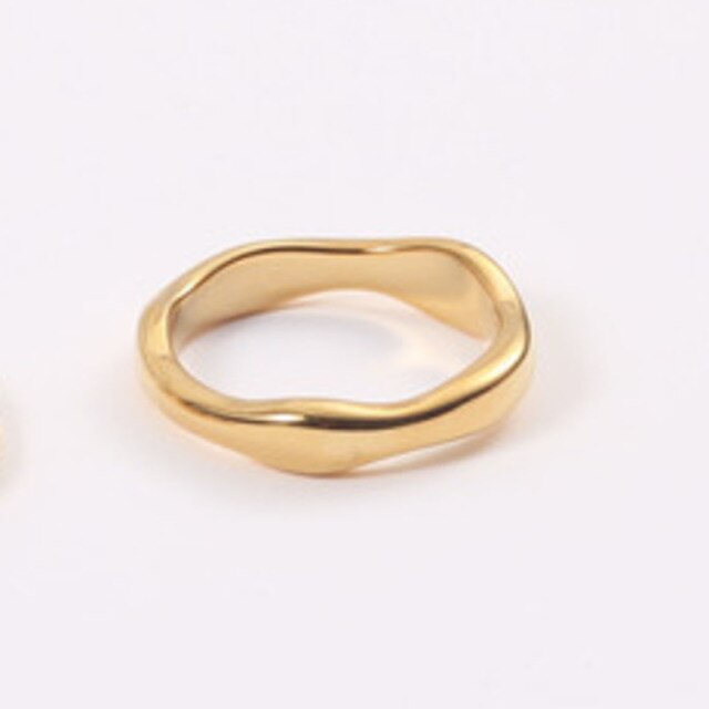 Plated Gold Minimalist Rings For Women