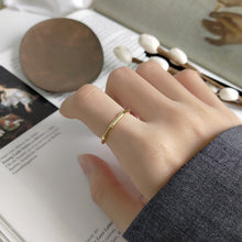 Load image into Gallery viewer, Simple Open Bamboo Stack Rings for Women

